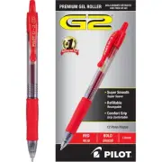 Pilot G2 Premium Retractable Gel Ink Pen Refillable Red Ink 1mm Dozen 31258