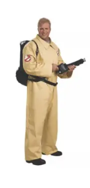 Ghostbuster Ghost Busters Movie Cartoon Mens Costume & Proton Backpack Plus