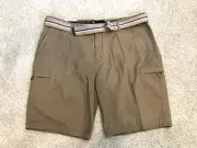 NEW Weatherproof WP Brand MENS Shorts, size 40W, w Canvas Belt, Cargo Pockets