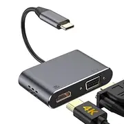 USB Type-C to HDMI 4K and VGA Adapter Ideal for Connecting Devices to External displays and presentations.