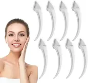 RYAOLFLY 8PCS Eyebrow Trimmer Set, Multipurpose Exfoliating Dermaplaning Tool Razors for Women Face, Eyebrow Razor Trimmer, for Beginners Suitable Any Skin Type Hair Removal Accessories (White)