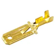 1/4" Male Spade Quick Splice Crimp Terminals 6.3mm Crimp Connector Non Insula...