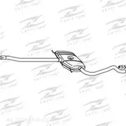 Redback Mufflers Bolt-On to suit Passat 1.8L Turbo CM - M9091