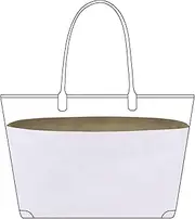 DGAZ Lightweight Purse Organizer Insert for Goyard Anjou/Artois/Saint Louis Bag,silk and Dupont paper handbag inner for Luxury Bags(Saint Louis GM,Gris tourterelle)