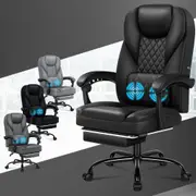 ALFORDSON Massage Office Chair Executive Computer Seat Racing Work Recliner