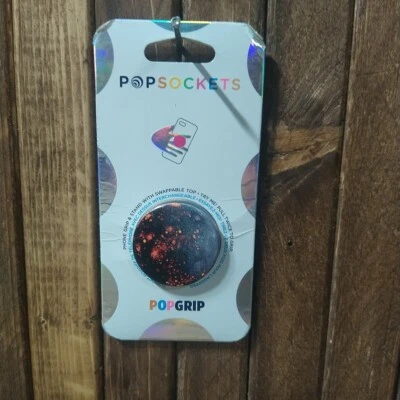 PopSockets Phone Grip Dark Star POPGRIP With Swappable Top Kickstand NEW