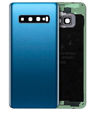 Back Cover Glass With Camera Lens For Samsung Galaxy S10 (Service Pack) (Blue)