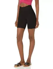 Volcom 294129 Women's Lived in Lounge-Bike Shorts, Black, Small