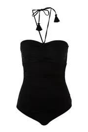 Goddess Pleat Front Maillot--SEA-10535-065