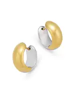 Alberto Amati 14K White & Yellow Gold Huggie Hoop Earrings