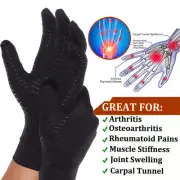 Copper Arthritis Compression Gloves Hand Support Joint Pain Relief Sport Gym ♪