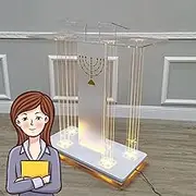 Table Top Podium, Podium Stand, Portable Podium, LED Lecturns and Podiums, Podium for Classroom,Podium Hostess Stand for Church