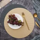Cup Pad Scratch-proof Decorative Round-shaped Table Placemat Cup Coaster Smooth