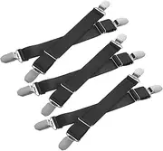 Boot Straps for Boots High Strength Buckle Straps Elastic Sturdy Multi-purpose Luggage Loop Clothing Clips Black