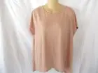 POOF top open back ruffle Jr Medium mauve pink cap sleeves New