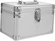 LIFKOME Medicine Storage Box Lock Large Aid Organizer Aluminum Alloy Medicine Safe for Home and Travel Family Emergency Kit