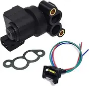Control Valve Stepper Motor Idle Air Control Valve Gasket & Connector Harness Plug/Fit for Hyundai Elantra Accent Tiburon & Kia Spectra Sportage Dodge Attitude (ONLY Valve)