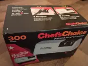 Chef's Choice Electric Diamond Hone Knife Sharpener #300 Brand New W/Manual