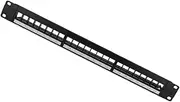 Cable Management Rack 24-Port Network Rackmount Patch Panel Wallmount Accessory