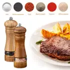 Wooden Manual Pepper Grinder Salt And Pepper Mill Multi-Purpose Kitchen Tool 6"