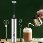 Household Milk Frother Whisk Drink USB Rechargeable for