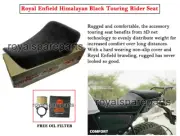 Royal Enfield Himalayan Black Touring Rider Seat WITH FREE OIL FILTER (for: Royal Enfield)