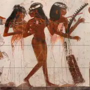 Art Egypt Young Musicians Mural Tumbled Marble Decor Backsplash Tile 2611