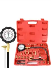 BETOOLL Fuel Injector Injection Pump Pressure Tester Gauge Kit Car Tools
