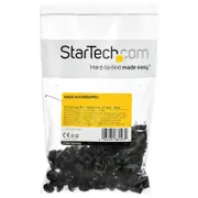 StarTech.com 50 Pack 10-32 Server Rack Cage Nuts and Screws w/Washers - Rack Mount Hardware Kit - Network/IT Equipment Cabinet Clip/Captive Nuts & Bolts for Square Holes - Black - TAA [CABSCREW1032]