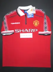 New 1998-1999 Authentic Umbro Manchester United Home Jersey Shirt Kit