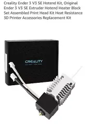 Creality Ender 3 V3 SE Print Hotend Kit Heat Resistance 3D Printer Accessory#649