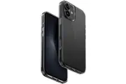 Uniq iPhone 16 (6.1") Air Fender Case - Grey Tinted Lightweight - Raised Lens