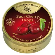 Cavendish And Harvey Tins Sour Cherry Drops 200g