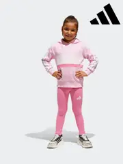 adidas Pink Essentials Tiberio Hoodie and Legging Set Little Kids (E36262) | $88