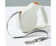 Retractable Dog Leash 10 ft for Small and Medium Dogs or Cats, One Button Brake(Beige)