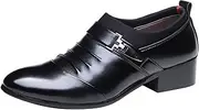 [Gaorui] Men's Closed Toe Beach Sandals Outdoor Soft Leather Antiskid Casual Shoes