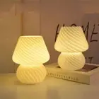 Bedroom Room Decor Plug Vintage Desk Lamp Night Light Mushroom Lamp