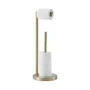 Toilet Paper Roll Holder Toilet Paper Storage Rack Stainless Steel for Bathroom, Featured Paper Tow Gold