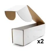 2x LPG 200ct Toploader Trading Card Storage Box Case Cardboard 200 Count