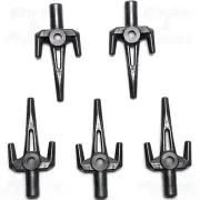 5 x Ninjago LEGO® Little Striker Pearl Dark Grey Sai Dagger Minifigure Weapon