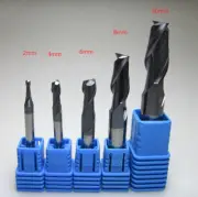5PCS 2mm-10mm 2 Flutes Tungsten Carbide End Mill CNC Milling Cutter Tool HRC50
