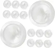 GOOHOCHY 15pcs Shell Trumpet Valve Buttons Finger Valve Tools For Trumpet Accessory Set Ensuring Comfortable And Stable Operation White