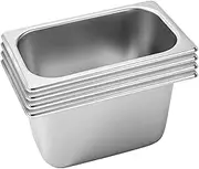 SOGA 6X Gastronorm GN Pan Full Size 1/3 GN Pan 15cm Deep Stainless Steel Tray