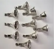 10 Pieces Fishing Liberty Bells Alert Clamp Clips Loud Bite Alarms