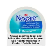 Nexcare Micropore Gentle Paper Tape White 50mm x 9.1m 1 Roll