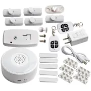 White Wireless Home Security System Kit Home/Office Security Alarm System Kit