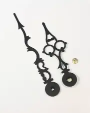 Kieninger Grandfather Clock Hands 4 Inch W/ HAND NUT Serpentine Mechanical