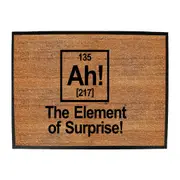 The Element Of Surprise White - Funny Novelty Doormat Man Cave Floor mat