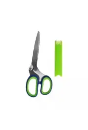 HERB & GARDEN SCISSORS WITH 5 NOTCH HERB STRIPPER SAXON EASY CLEAN Fast chopping
