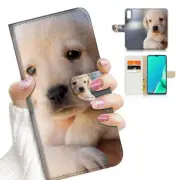 ( For Vivo Y22s ) Wallet Flip Case Cover AJ23420 Puppy Dog Labrador